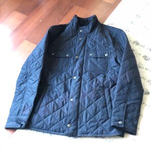 Quilted Navy Blue Jacket